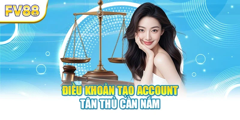 dieu khoan tao account tan thu can nam Điều khoản tạo account tân thủ cần nắm