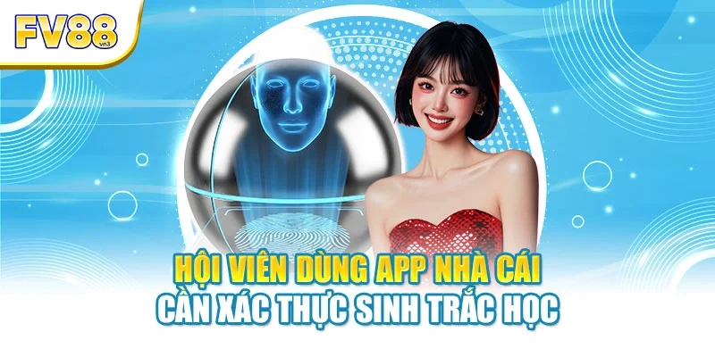 Hội viên dùng app nhà cái cần xác thực sinh trắc học